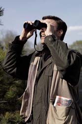 Man with Optics